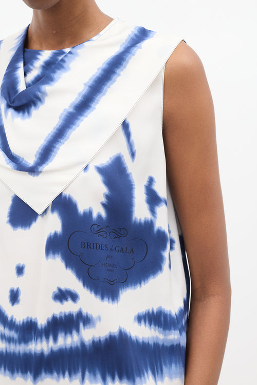 Hermès Silk Wash Sleeveless Top