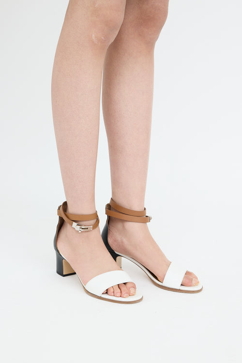 Brown 
Multi Kelly Manege Ankle Wrap Sandal