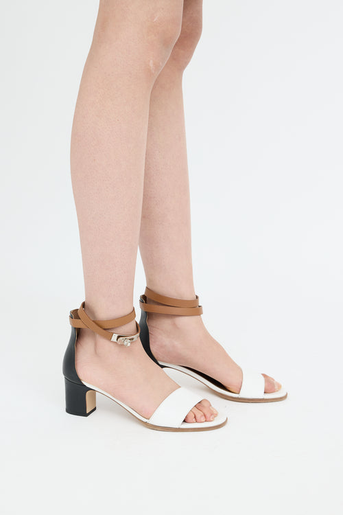 Brown 
Multi Kelly Manege Ankle Wrap Sandal