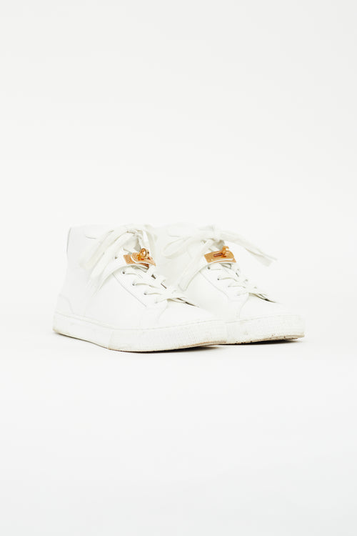 Hermès White Daydream High Top Sneaker