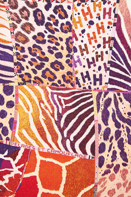 2010 Carre Pelages Et Camouflage Scarf