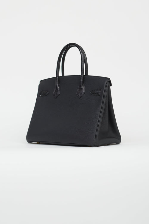 Hermès 2020 Noir Togo 
Exotic Leather Birkin 30 Touch Bag