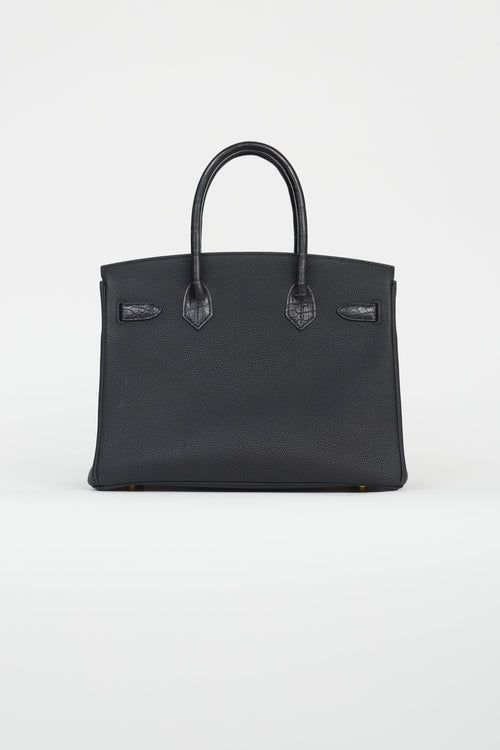 Hermès 2020 Noir Togo 
Exotic Leather Birkin 30 Touch Bag