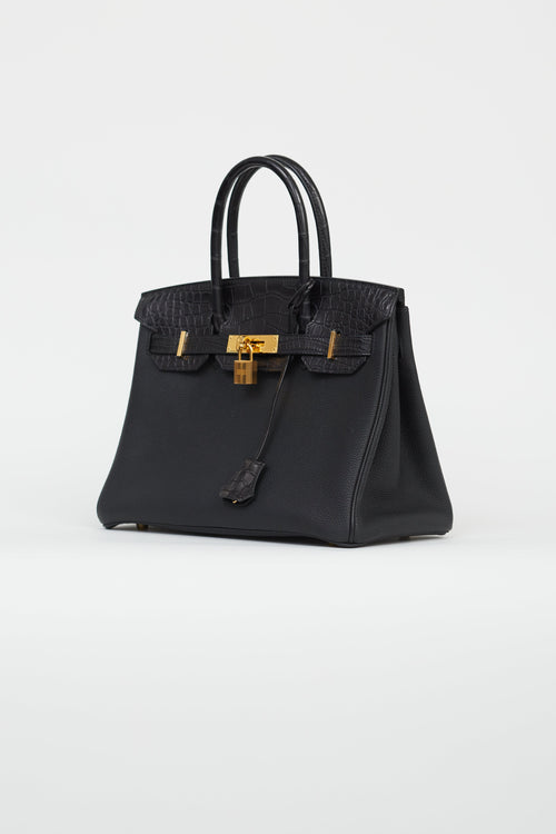 Hermès 2020 Noir Togo 
Exotic Leather Birkin 30 Touch Bag