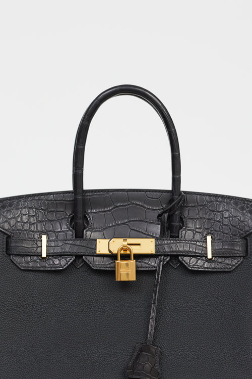 Hermès 2020 Noir Togo 
Exotic Leather Birkin 30 Touch Bag