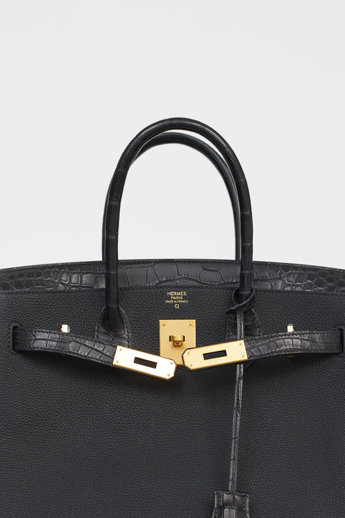 Hermès 2020 Noir Togo 
Exotic Leather Birkin 30 Touch Bag