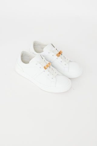 Hermès White Leather Day Sneaker