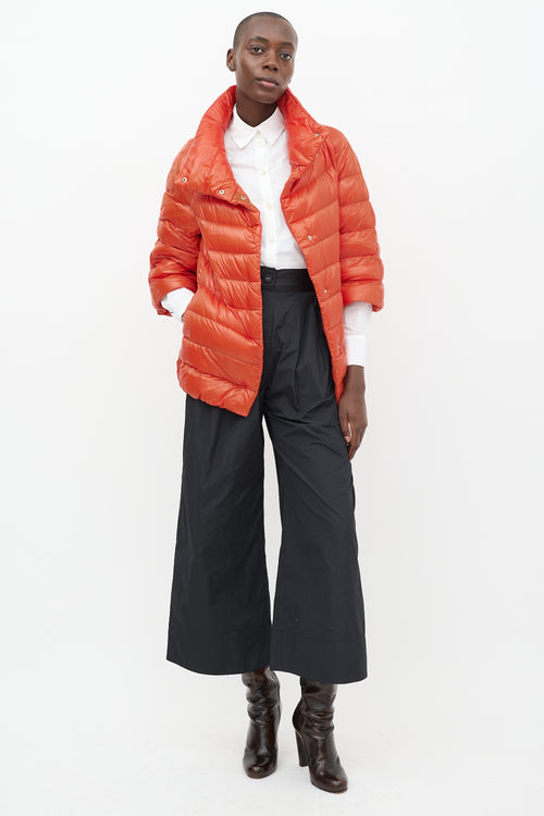 Herno Orange Quilted Down Sofia Jacket