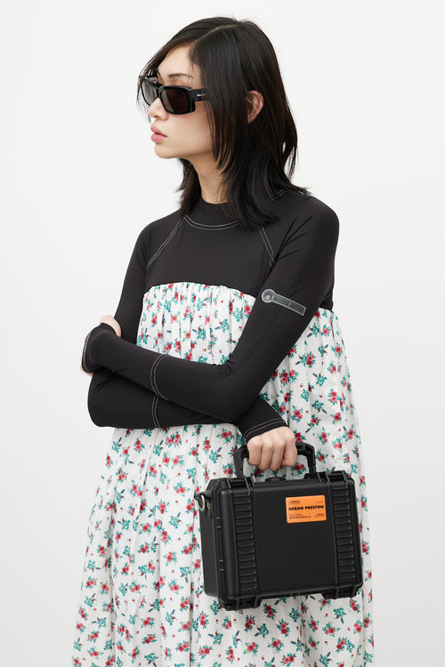 Heron Preston Black 
Orange Toolbox Bag