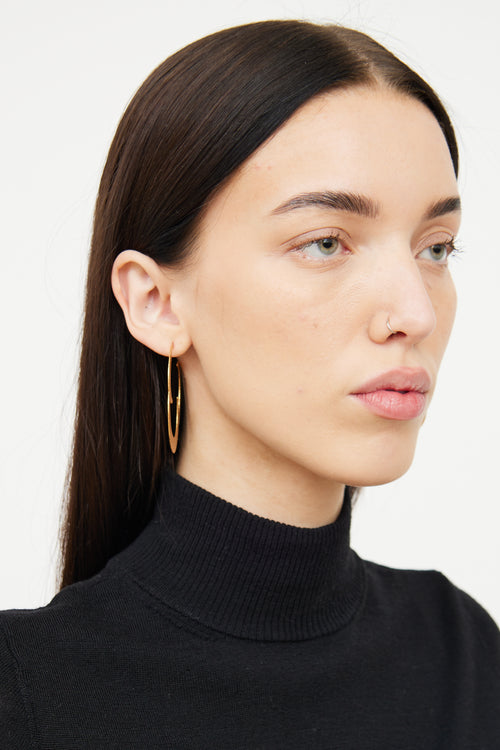 VSP Archive Gold Tone Abstract Earrings