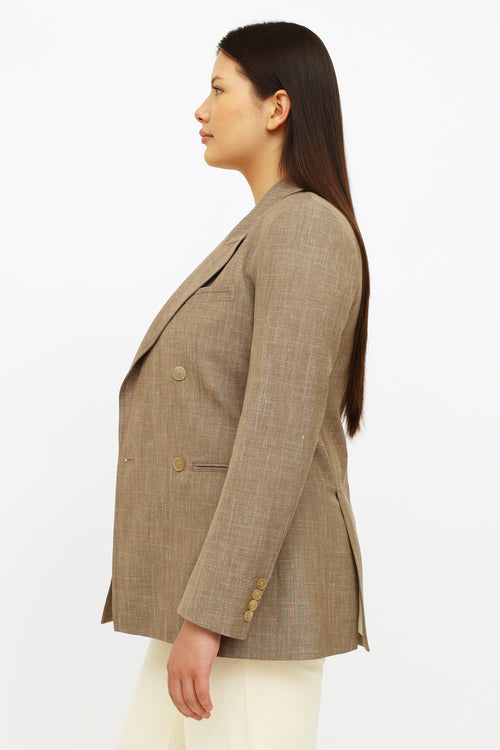 Casasola Brown Wool Blazer