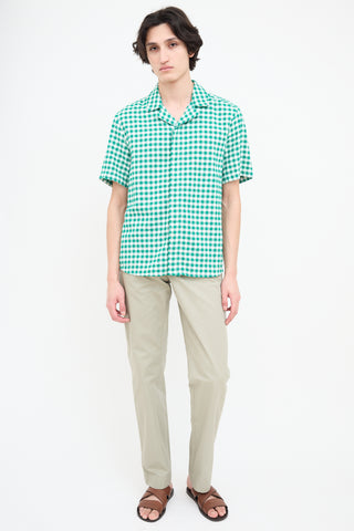 Holzweiler Green 
White Liwa Gingham Shirt