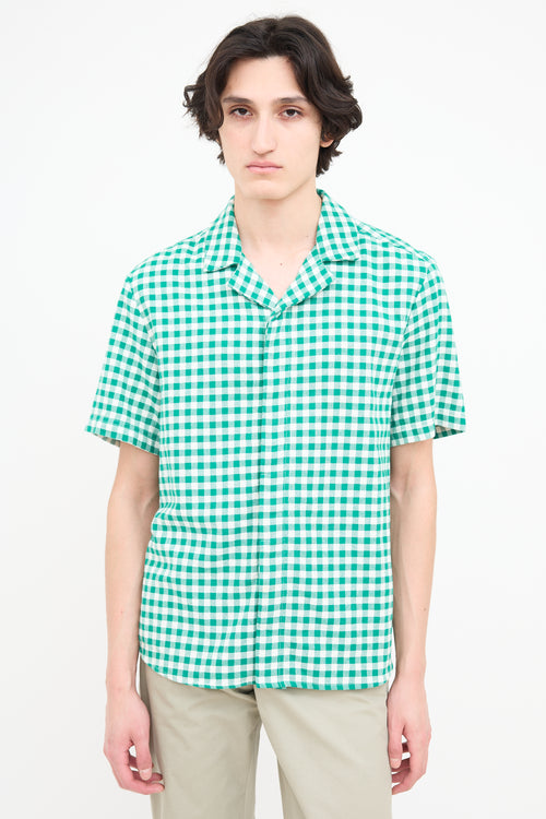 Holzweiler Green 
White Liwa Gingham Shirt