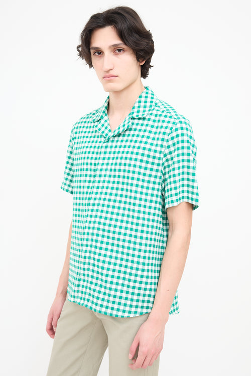 Holzweiler Green 
White Liwa Gingham Shirt