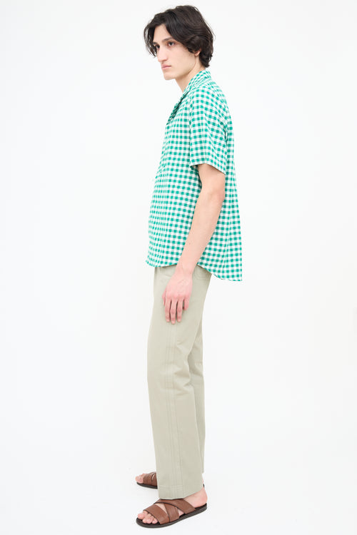 Holzweiler Green 
White Liwa Gingham Shirt