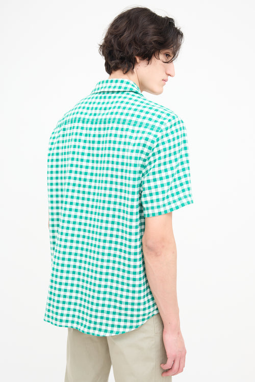 Holzweiler Green 
White Liwa Gingham Shirt