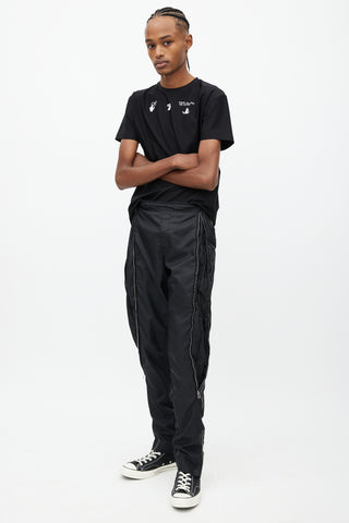 Hood By Air Black Multi Zip Slim Leg Pant