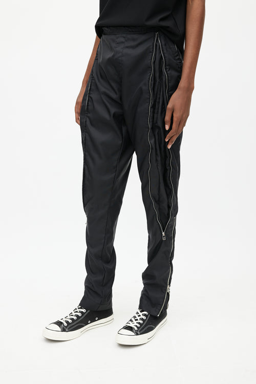 Hood By Air Black Multi Zip Slim Leg Pant