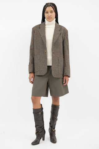 Hope Black 
Brown Icon Houndstooth Blazer