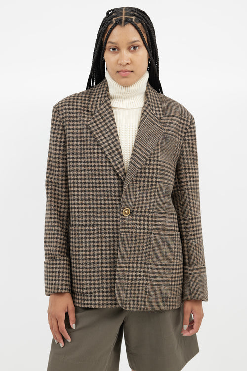 Hope Black 
Brown Icon Houndstooth Blazer