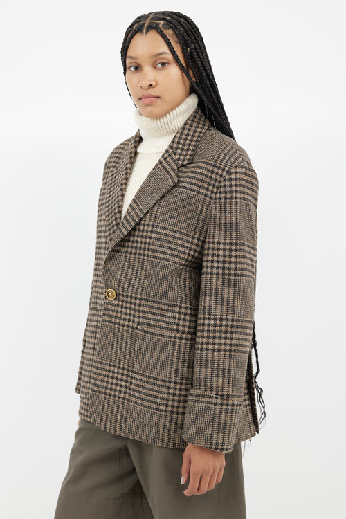 Hope Black 
Brown Icon Houndstooth Blazer