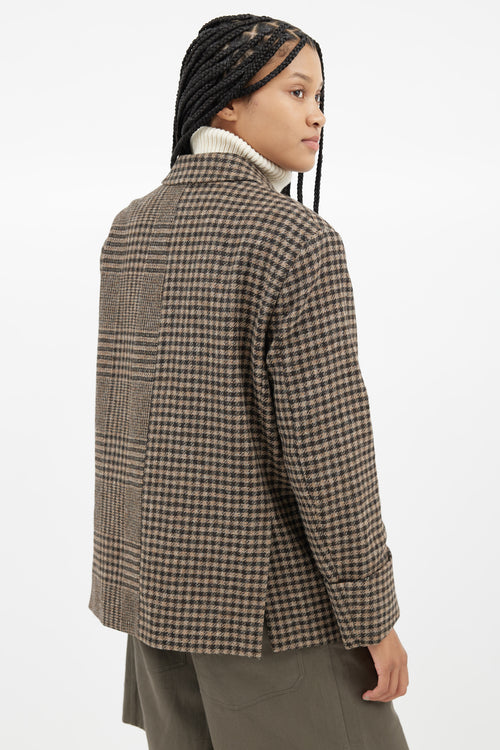 Hope Black 
Brown Icon Houndstooth Blazer