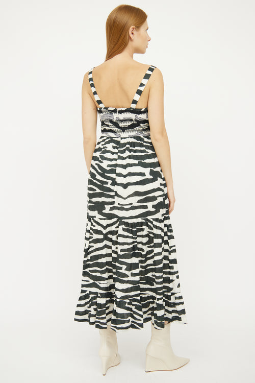 Hope For Flowers Black White Print Sleeveless Dress