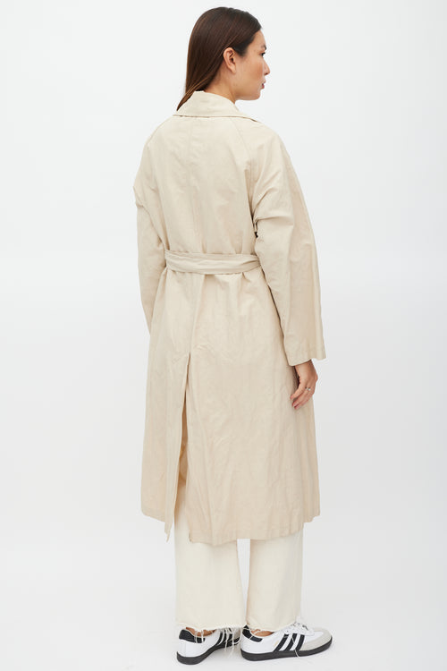 Horses Atelier Beige Belted Two Pocket Trench Coat