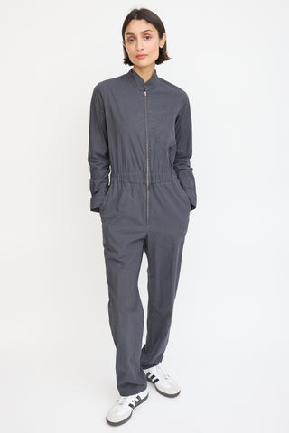 Horses Atelier Black Cotton One Pocket Zip Jumpsuit