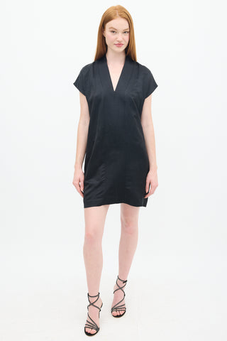 Horses Atelier Black Smoking Mini Shift Dress