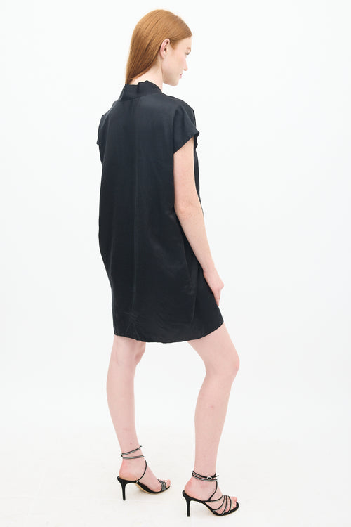 Horses Atelier Black Smoking Mini Shift Dress