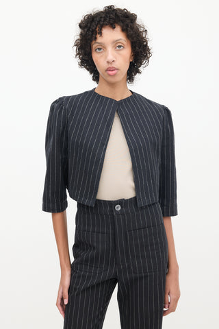 Horses Atelier Black 
White Pinstripe Co-Ord Set