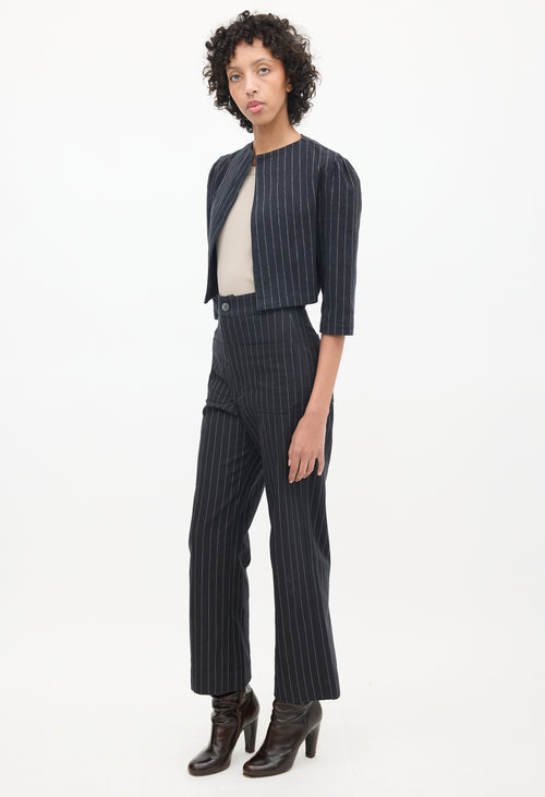 Horses Atelier Black 
White Pinstripe Co-Ord Set