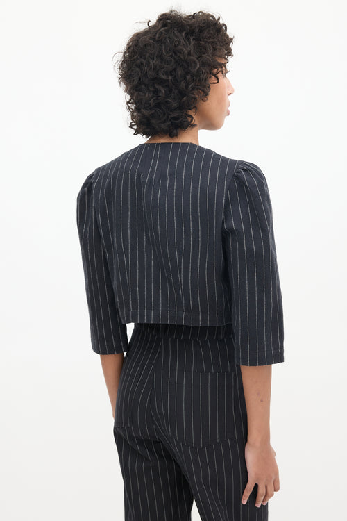 Horses Atelier Black 
White Pinstripe Co-Ord Set