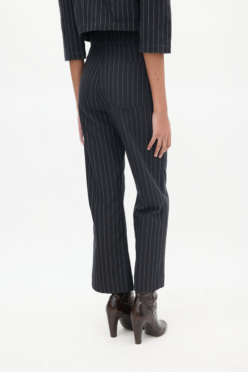 Horses Atelier Black 
White Pinstripe Co-Ord Set