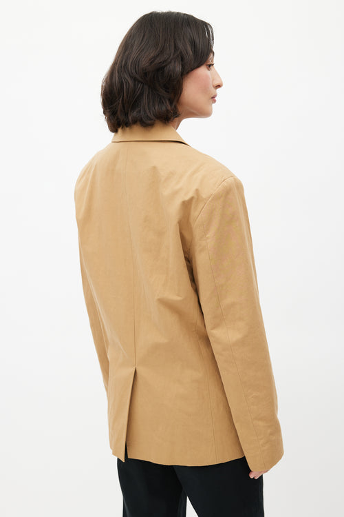 Horses Atelier Brown Cotton Oversized Blazer