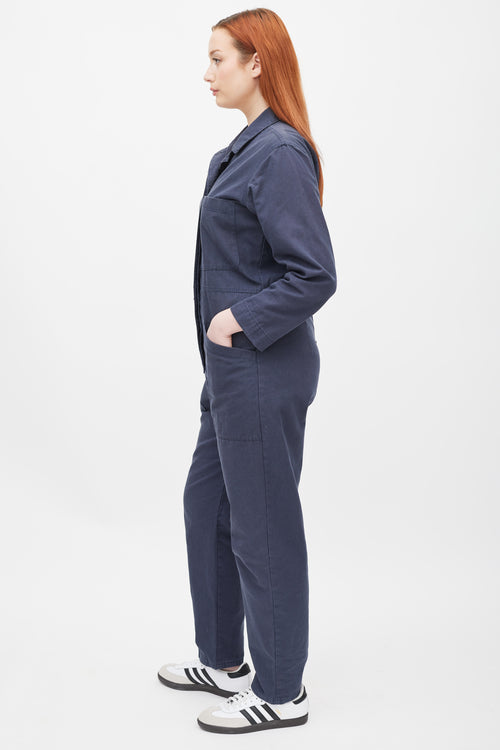 Horses Atelier Navy Three Pocket Jumpsuit