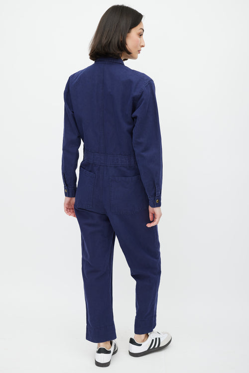 Horses Atelier Navy 
Gold Zip Jumpsuit