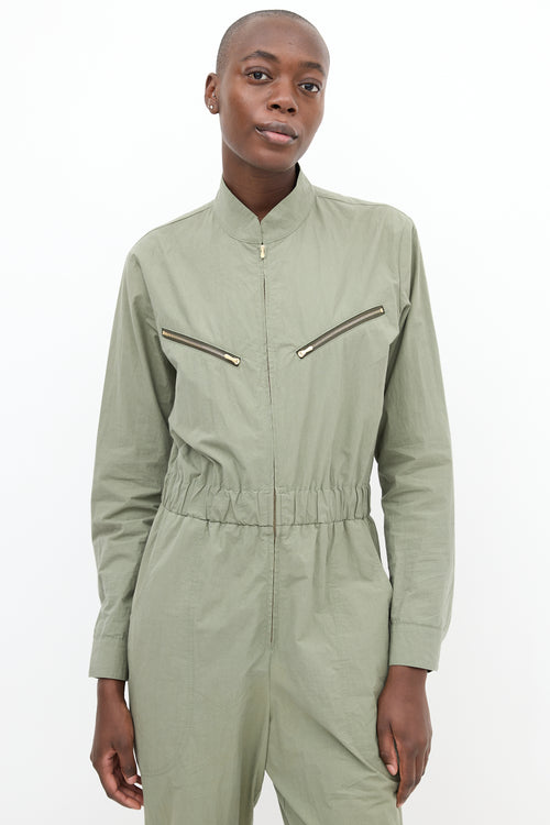 Horses Atelier Sage Green Zip Jumpsuit