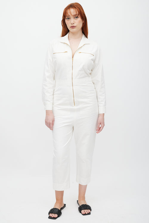 Horses Atelier White 
Gold Jumpsuit