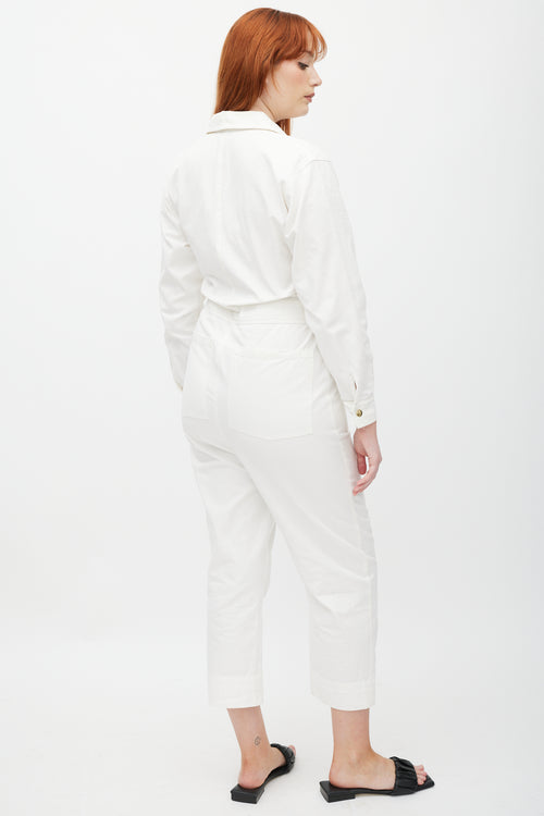 Horses Atelier White 
Gold Jumpsuit