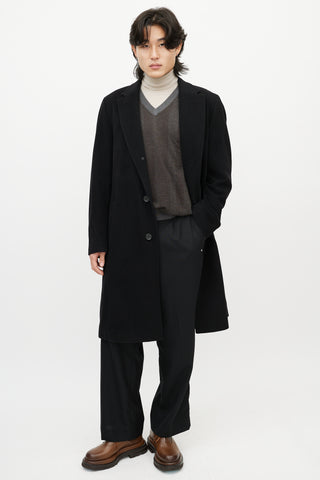 Hugo Boss Black Cashmere Mid Length Coat