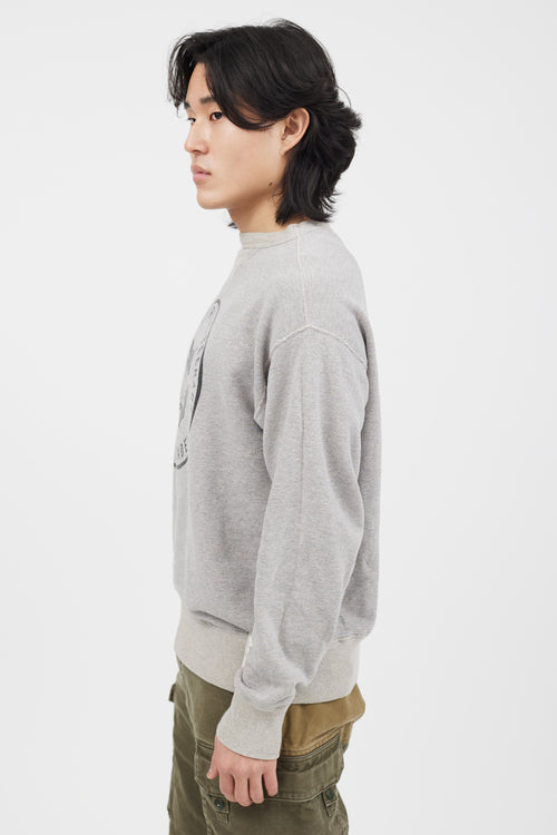 Homme Plissé Issey Miyake Grey Futuristic Teenagers Crewneck Sweater