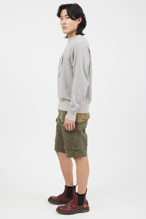 Homme Plissé Issey Miyake Grey Futuristic Teenagers Crewneck Sweater