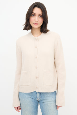 Iris Von Arni Beige Cashmere Knit Cardigan