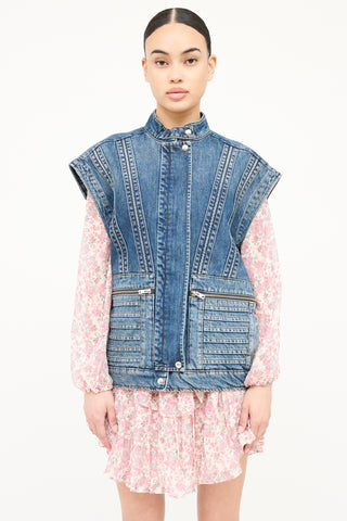 Iro Odilae Zip Panel Vest