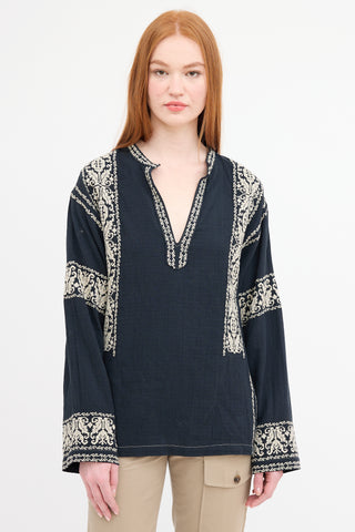 Isabel Marant Embroidered Piperi Blouse