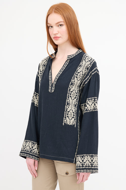 Isabel Marant Embroidered Piperi Blouse