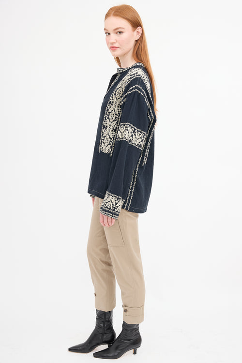 Isabel Marant Embroidered Piperi Blouse