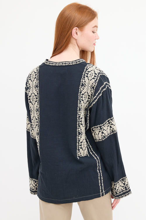 Isabel Marant Embroidered Piperi Blouse